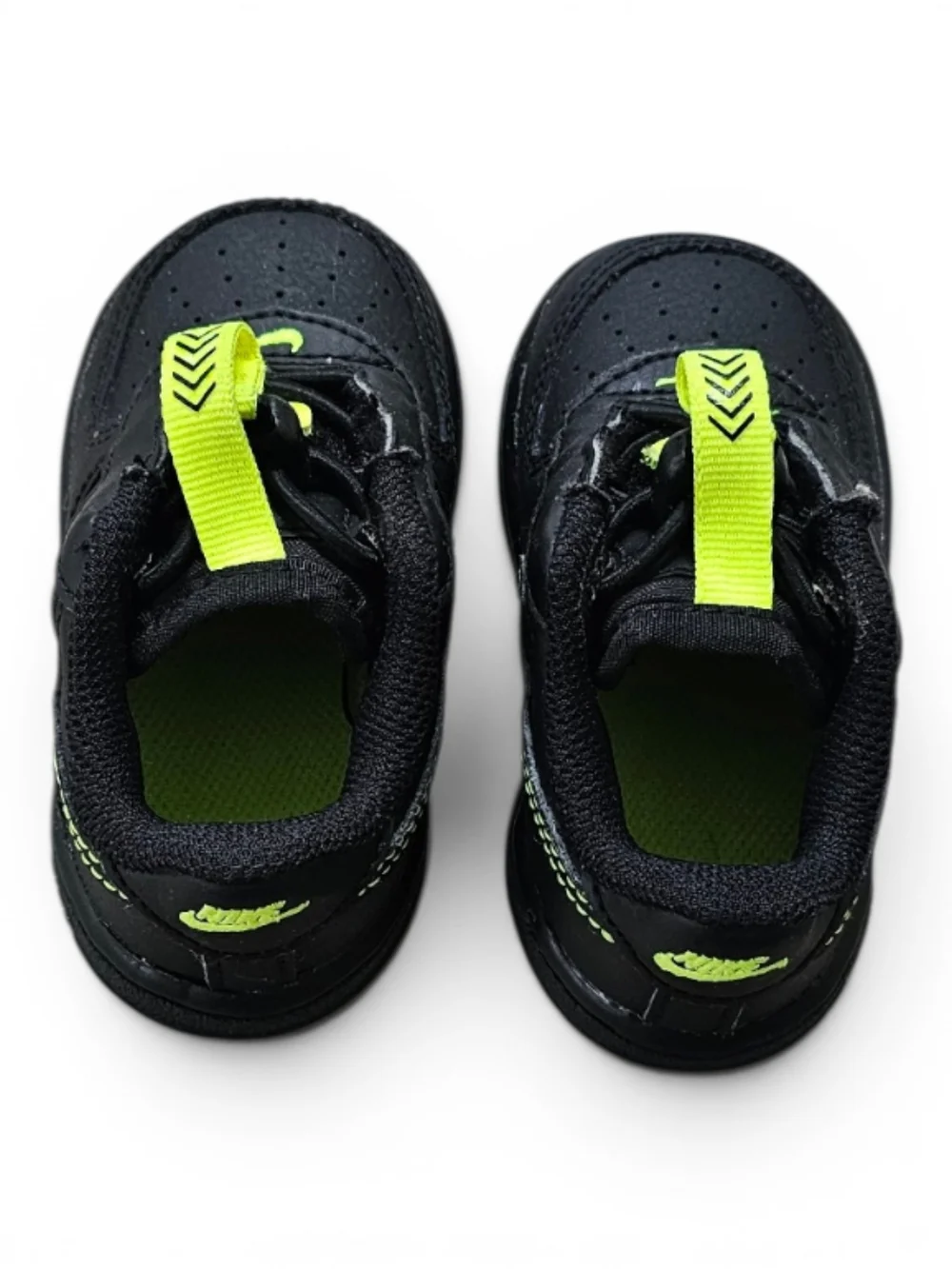 Nike Force 1 LV8 Toddler Black Volt 4C